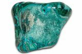 Vibrant Polished Malachite with Chrysocolla - DR Congo #336862-1